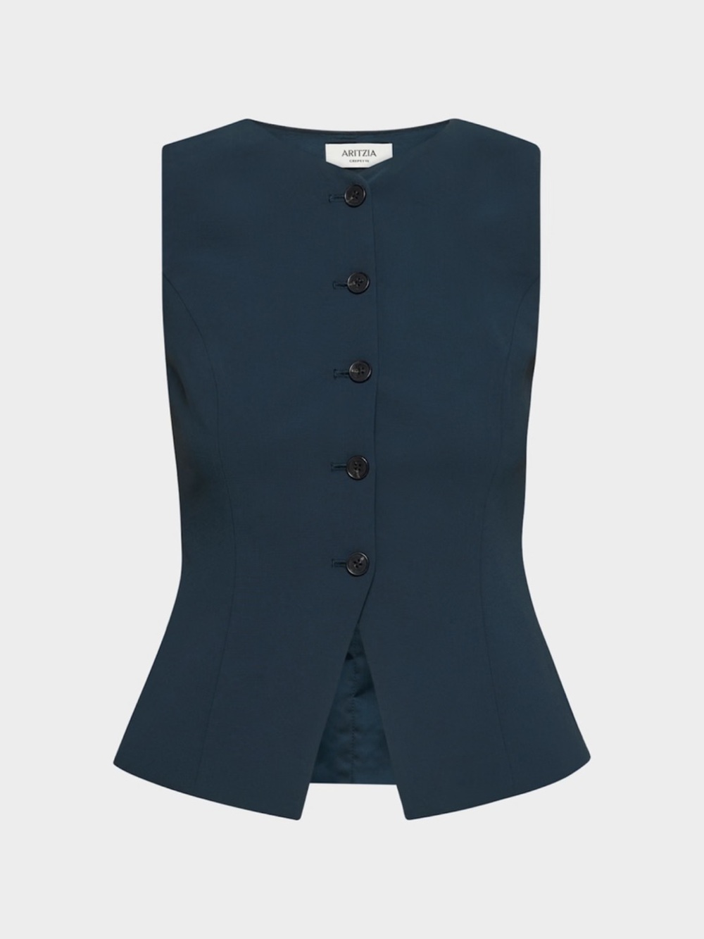 Aritzia Regal Crepette Vest in Admiral - Picture 1 of 6